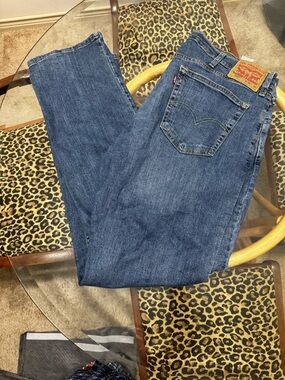 Levi's Light Blue Denim Jeans with Gold Stitching